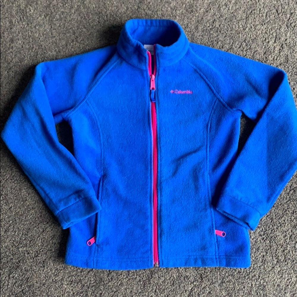 Girls Columbia fleece jacket size M (10-12)